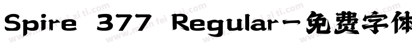 Spire 377 Regular字体转换